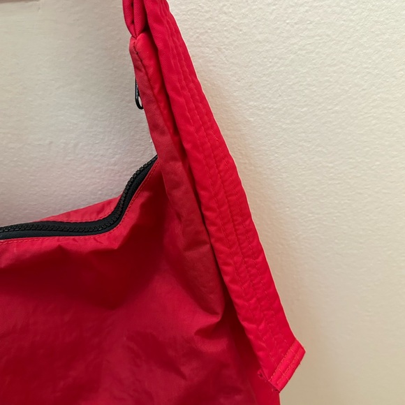 BAGGU Nylon Shoulder Bag in Candy Apple Red - Picture 4 of 7